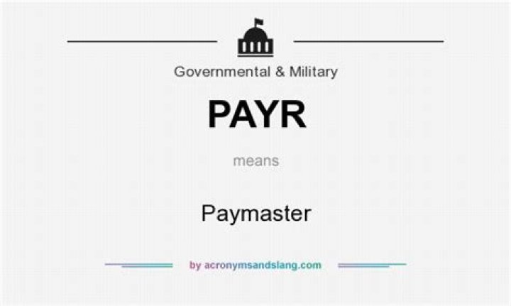 What does Paymaster General mean?