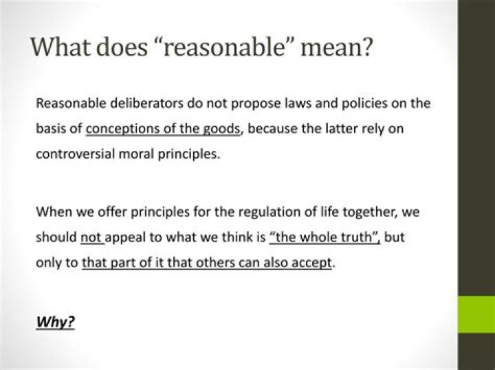 What does reasonable classification mean?