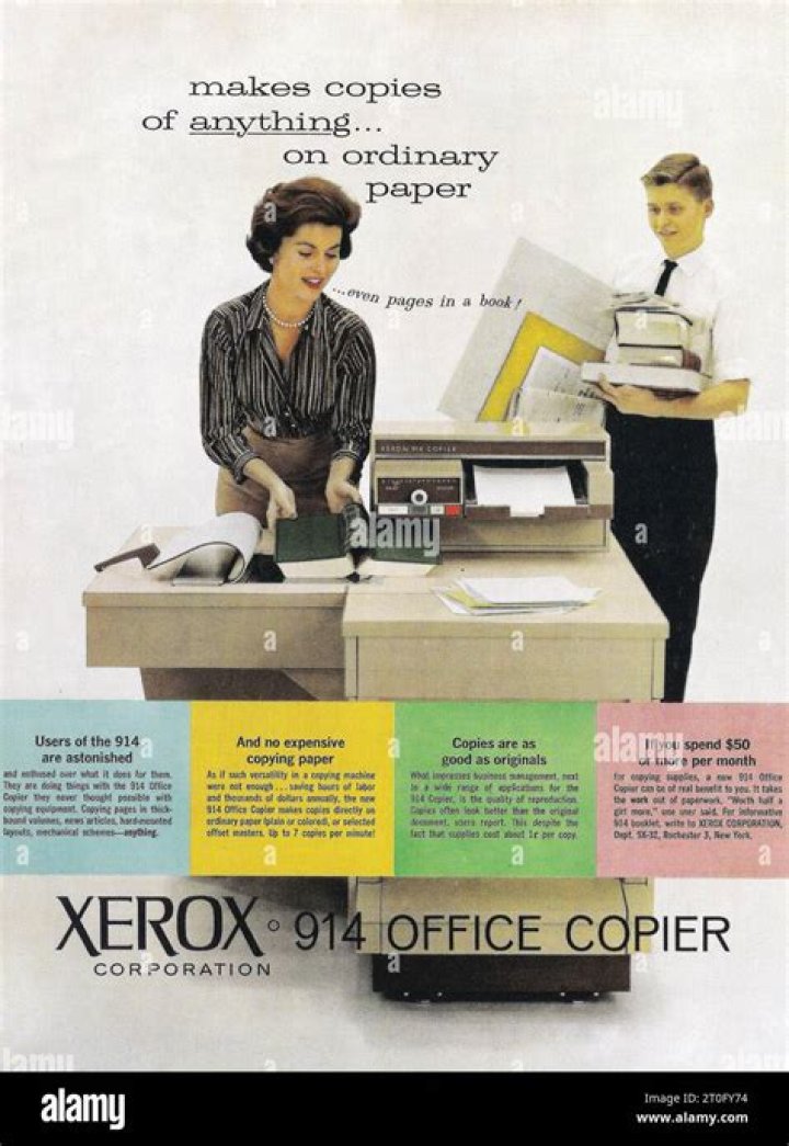 What does the Xerox company do?