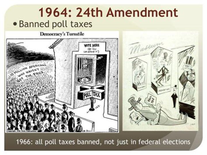 What ended the practice of poll taxes in 1964?