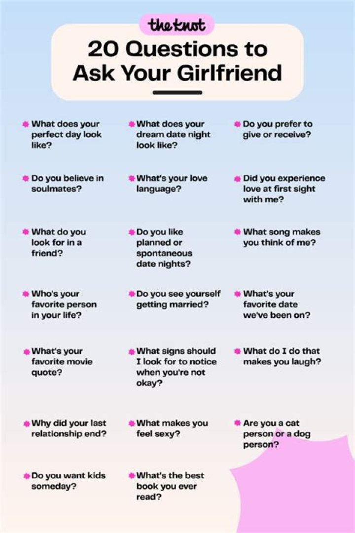 What flirty questions to ask a girl you like?