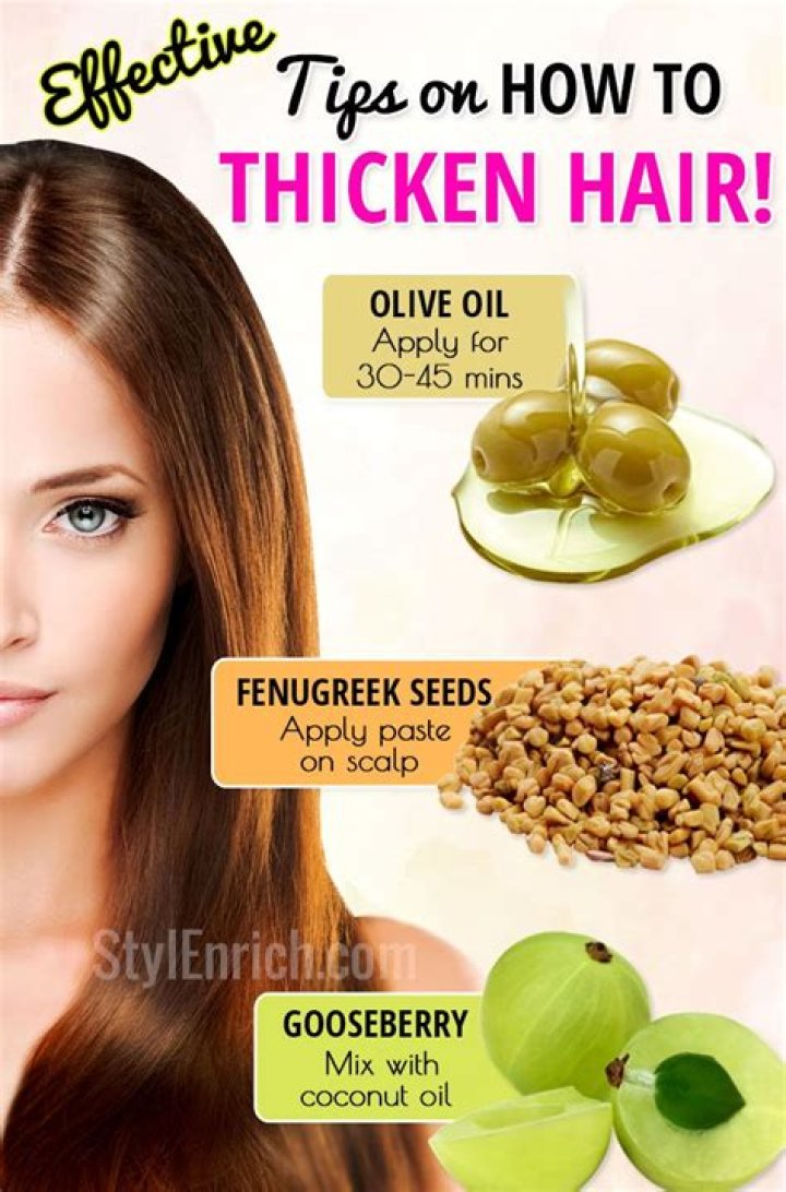 What foods help thicken hair?