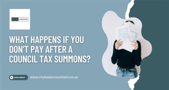 What happens after council tax summons?