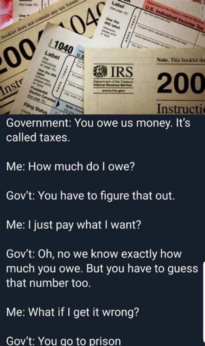 What happens if you owe the government taxes?