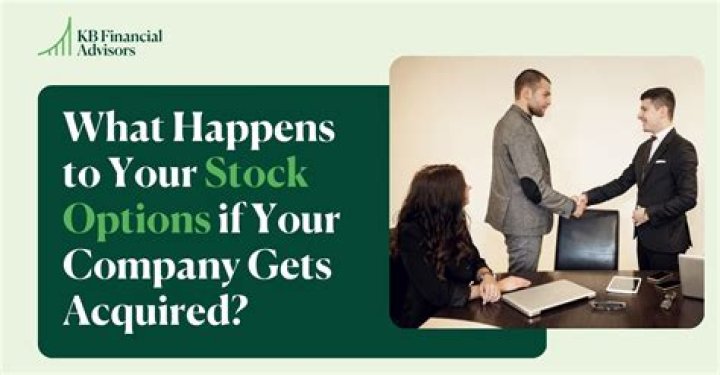 What happens to stock options when a company merges?