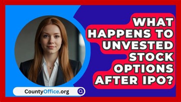 What happens to unvested stock options?