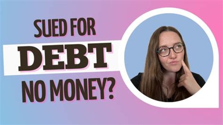 What happens when someone sues you for money?