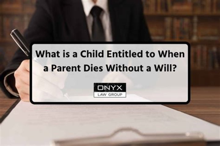 What is a child entitled to when a parent dies in Scotland?