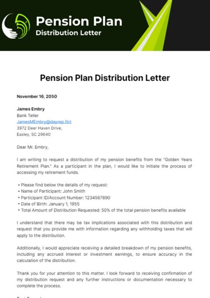 What is a distribution from a pension?