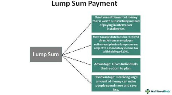 What is a lump-sum cash distribution?