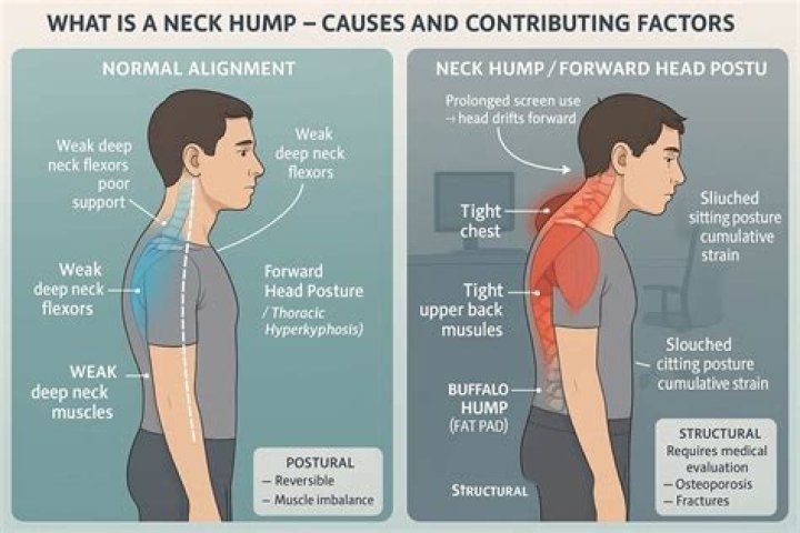 What is a neck hump?