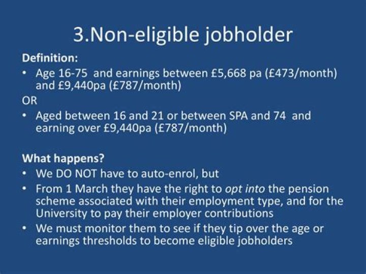 What is a non eligible worker?