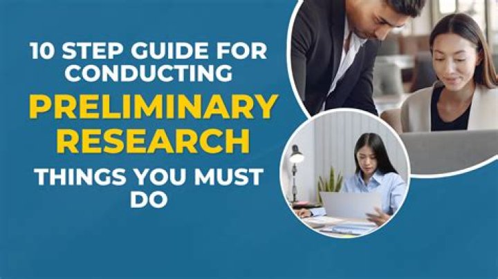 What is a preliminary research study?