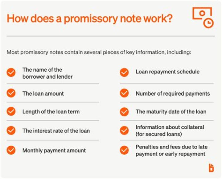What is a promissory note to someone?