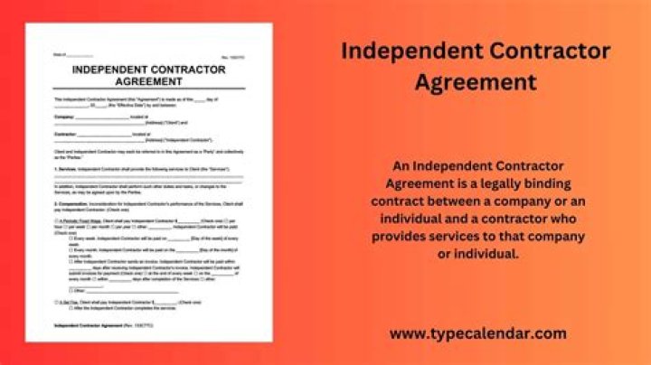What is a signed independent contractor agreement?