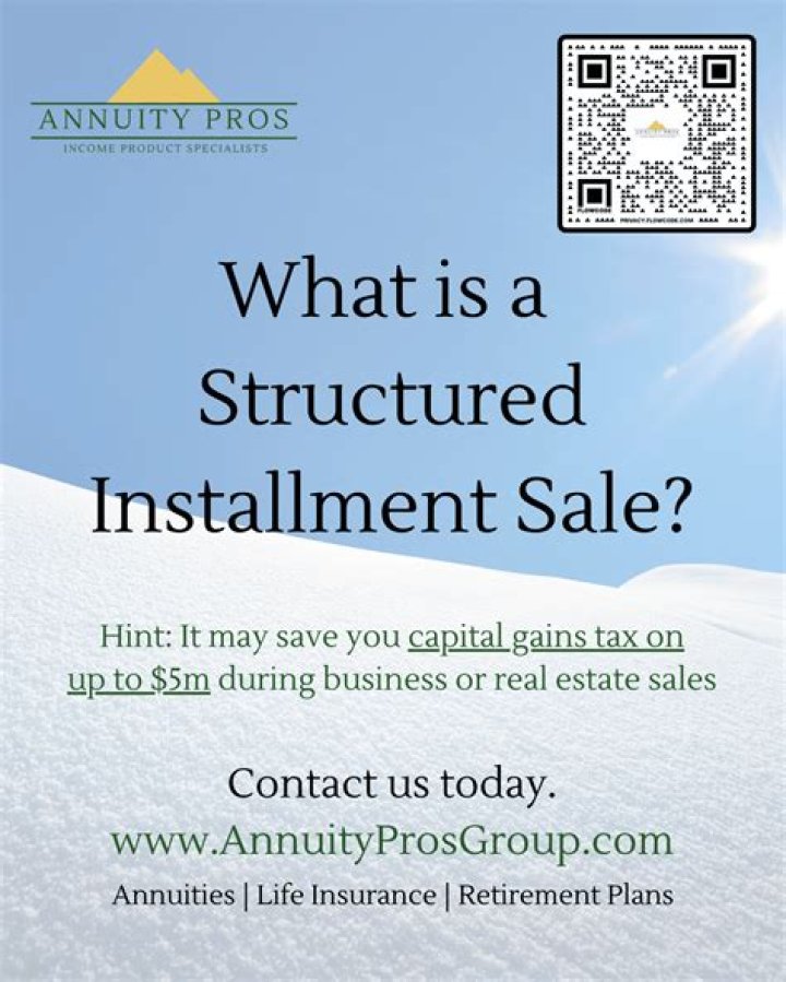 What is a structured installment sale?