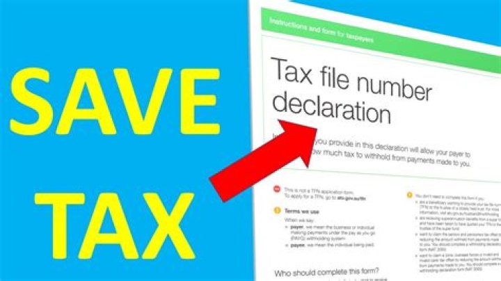 What is a tax file declaration?