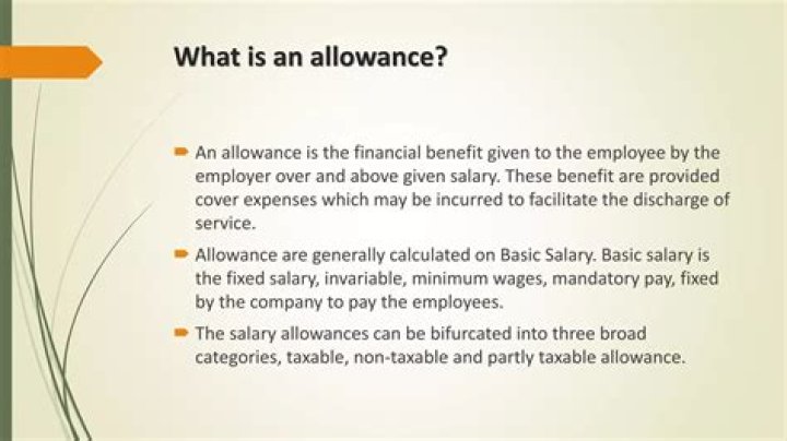 What is allowance in the public service?