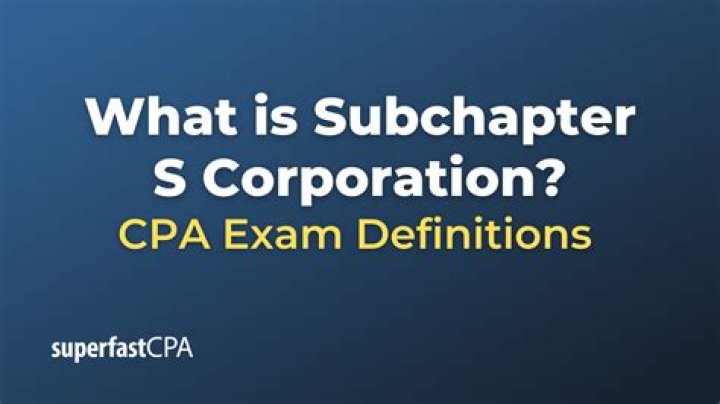 What is an advantage of a subchapter S corporation that a standard corporation does not have?