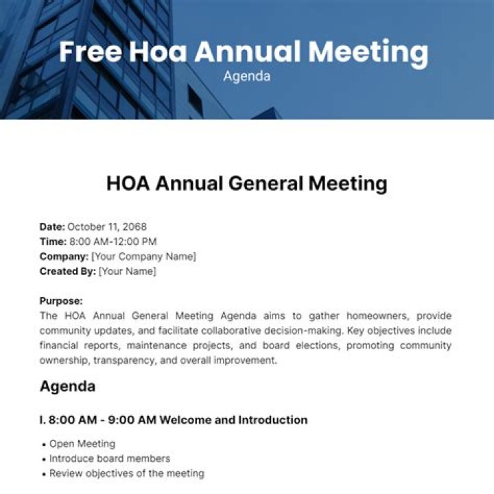 What is an HOA annual meeting?