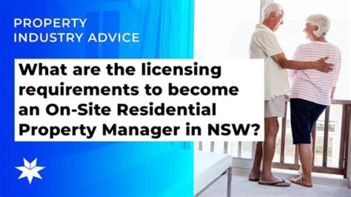 What is an on-site residential property manager?