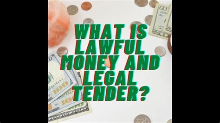 What is considered lawful money?