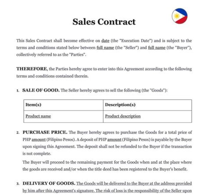What is contract to sell property?