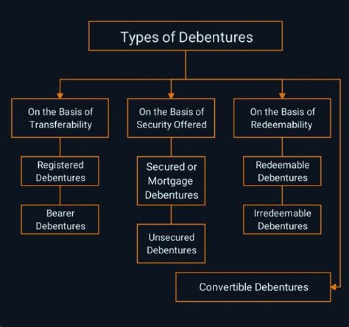 What is debenture and types?