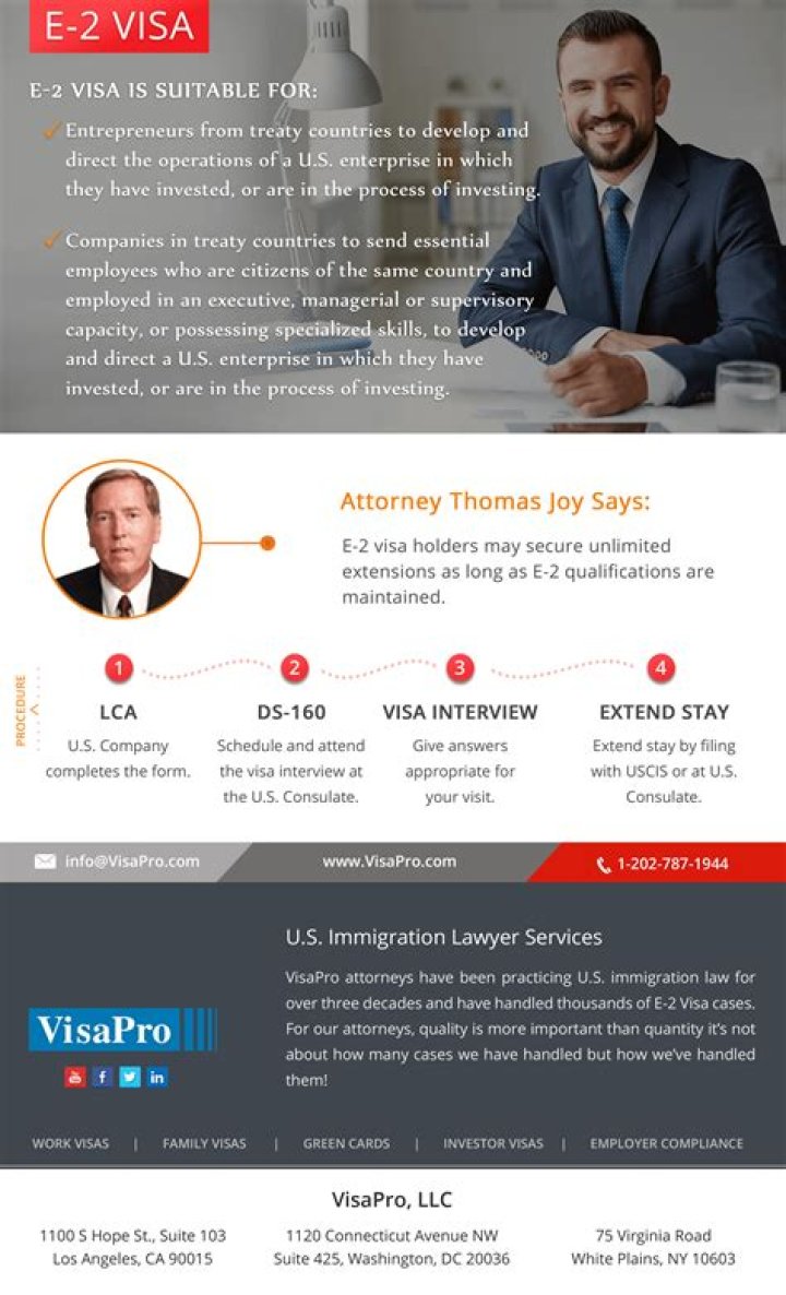 What is E2 employee visa?