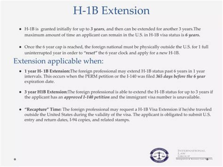 What is H1B amendment and extension?