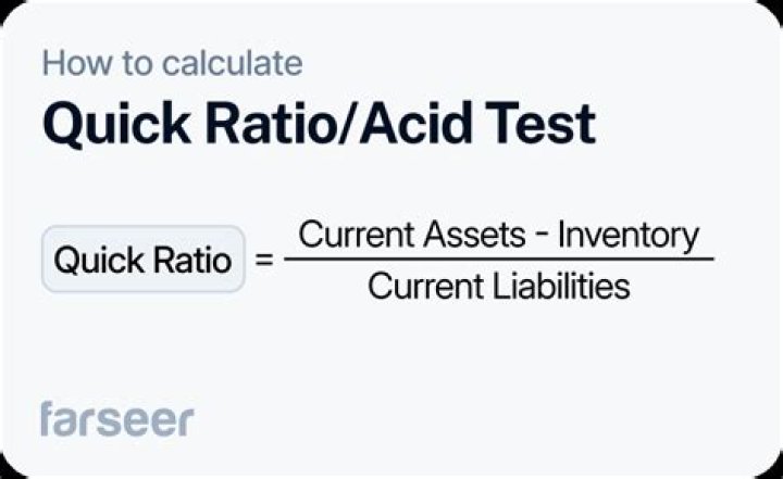 What is included in quick ratio?