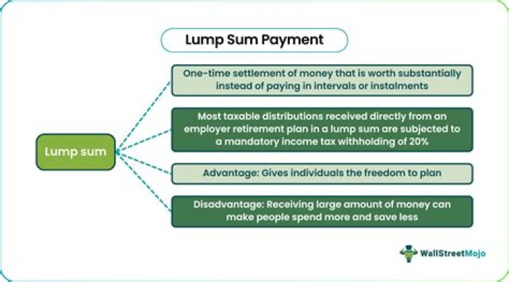 What is lump sum claim?
