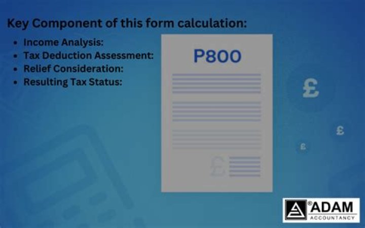 What is P800 tax calculation?