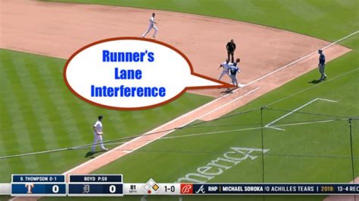 What is runner interference in softball?