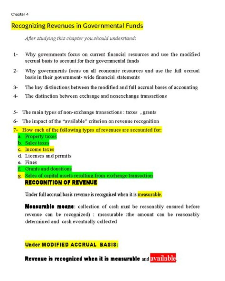 What is so special about recognizing revenues in governmental funds?