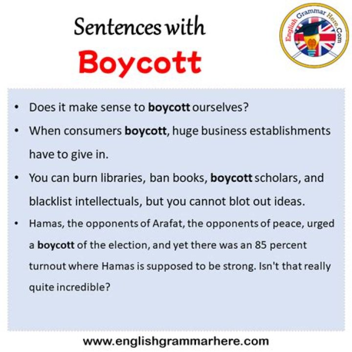 What is the best definition of boycott?