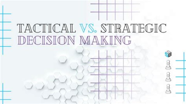 What is the difference between strategic and tactical decision?