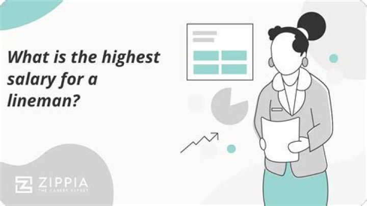 What is the highest salary for a lineman?