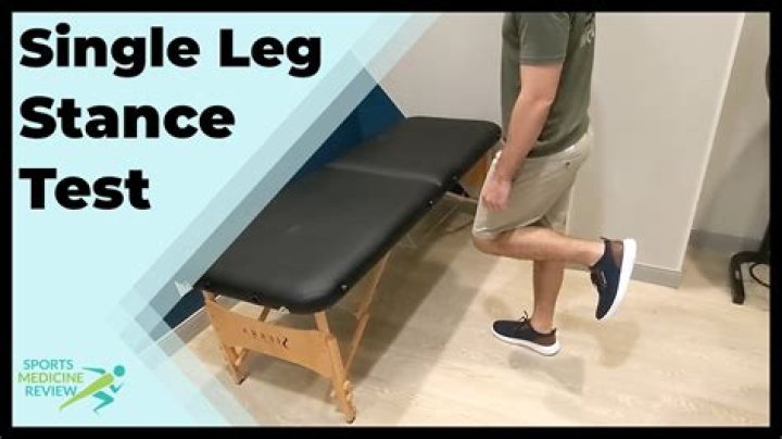 What is the one leg test for hip replacement?