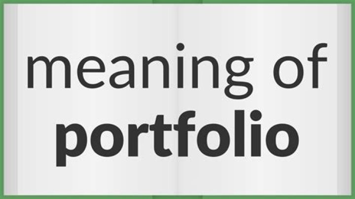 What is the original meaning of portfolio?