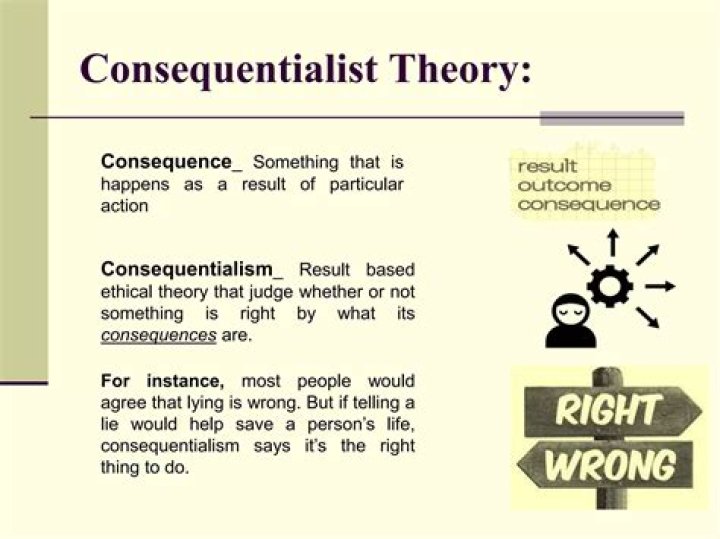What is the principle of consequentialism?
