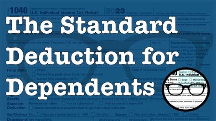 What is the standard deduction for someone under 65 who is not claimed as a dependent?