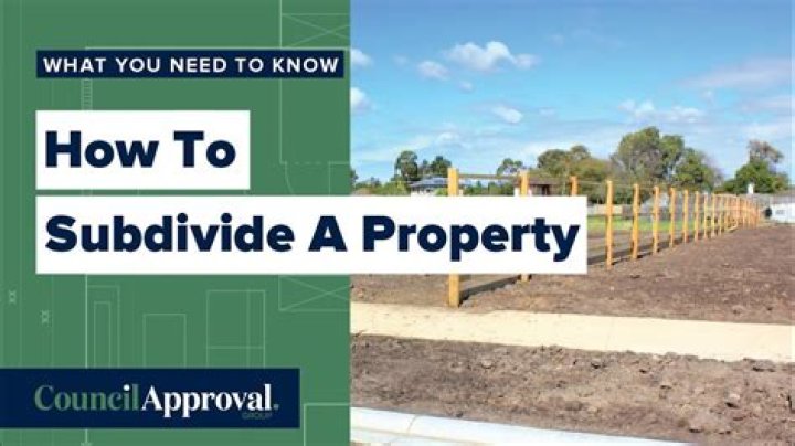 What is the subdivided property act?
