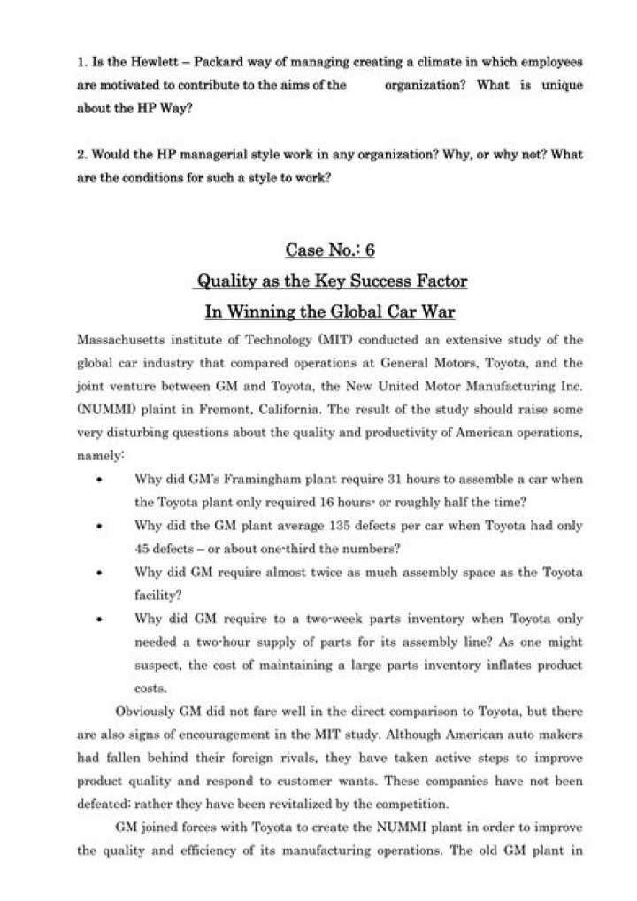 What is unique about the HP Way?