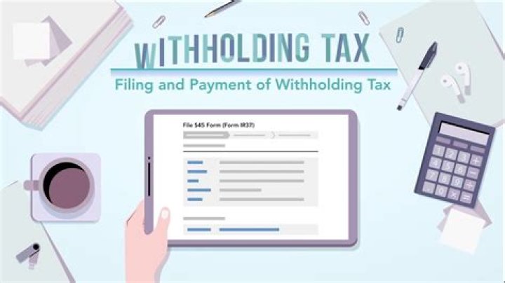 What is withholding tax paid on?