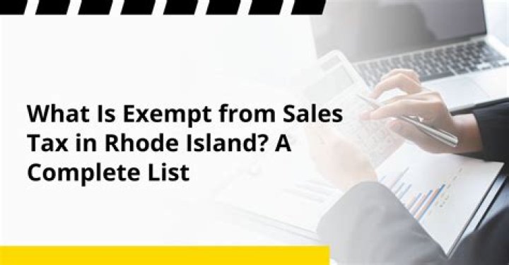 What items are exempt from sales tax in Rhode Island?