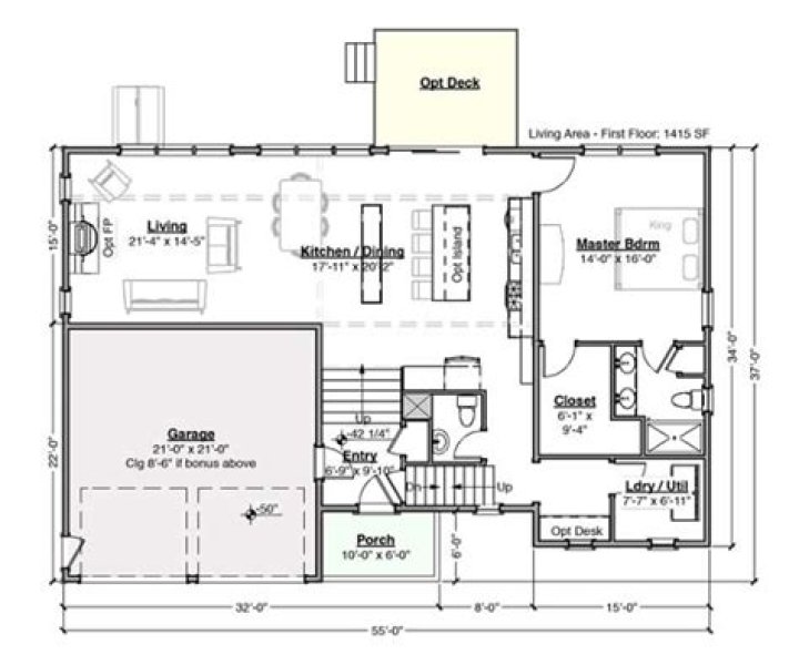 What measurements are used on house plans?