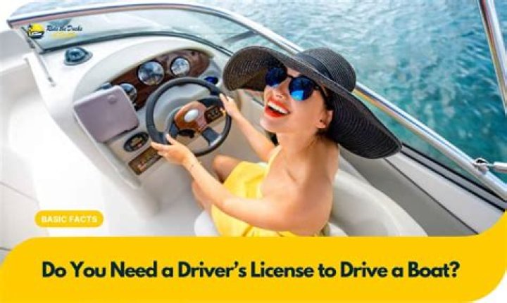 What qualification do you need to drive a boat?