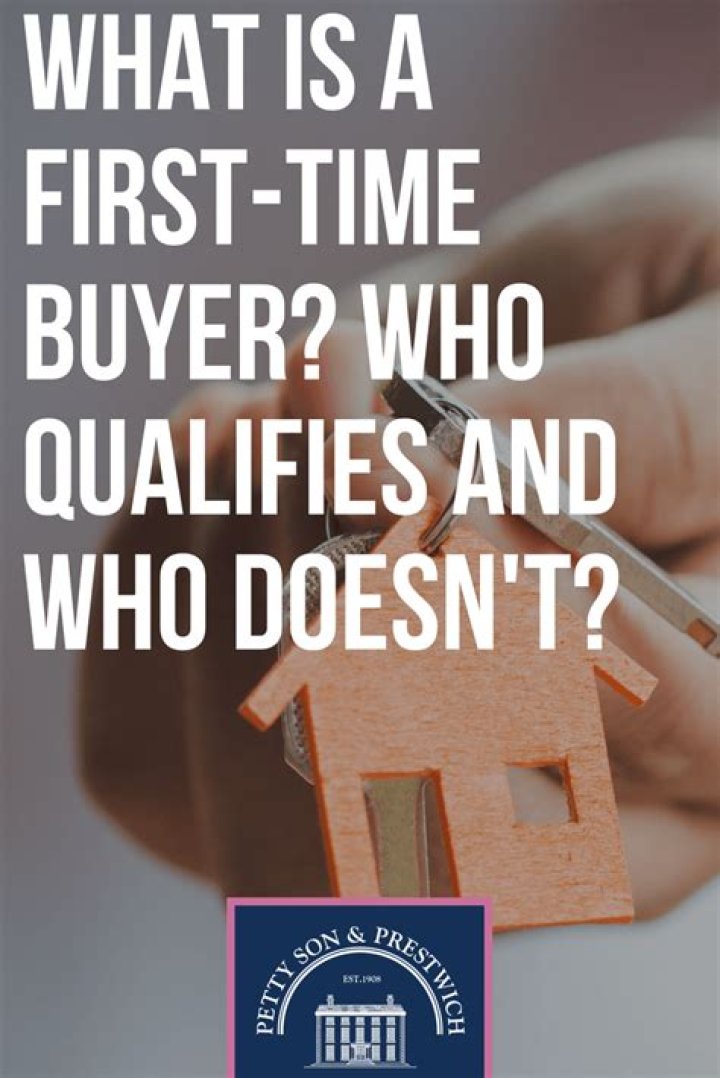 What qualifies a first-time buyer?