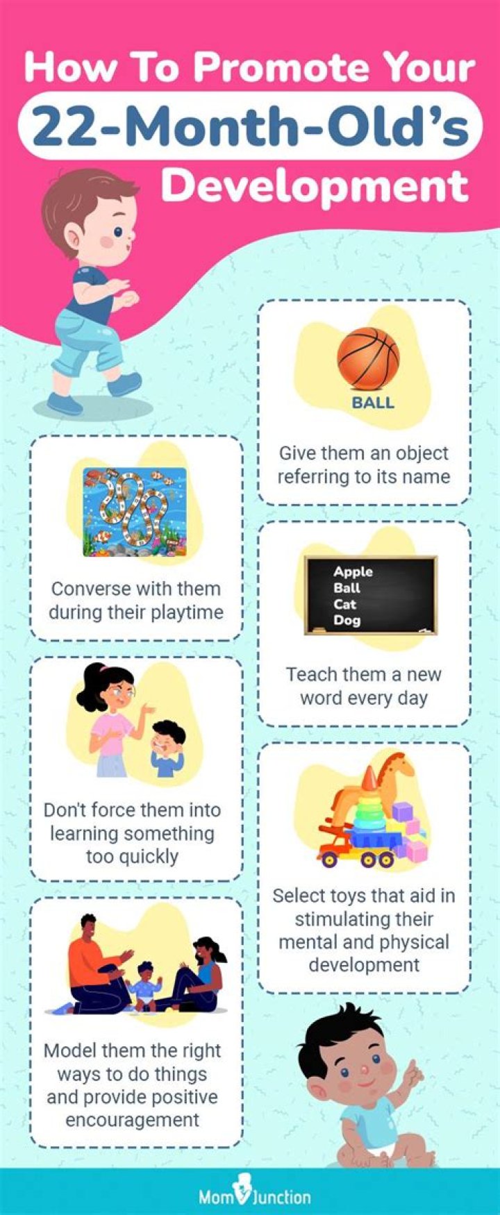 What should a 22-month-old be saying?